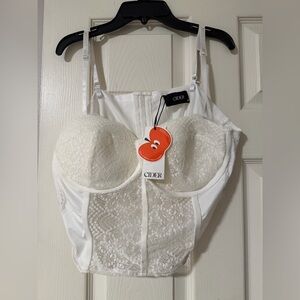 Cider Ivory Lace Bustier